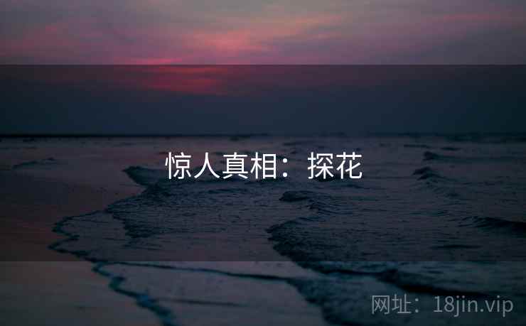 惊人真相：探花
