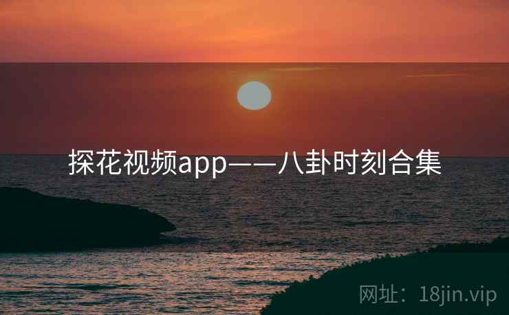 探花视频app——八卦时刻合集